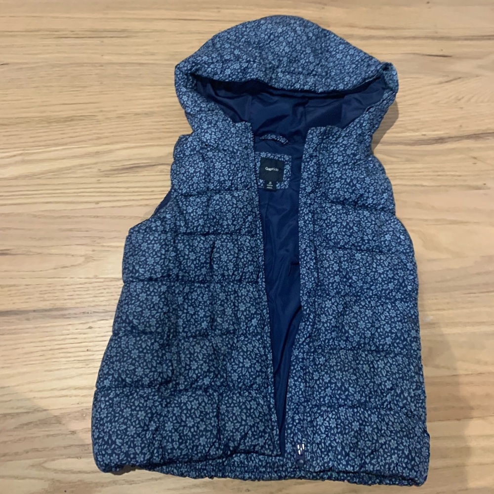 Floral puffer vest